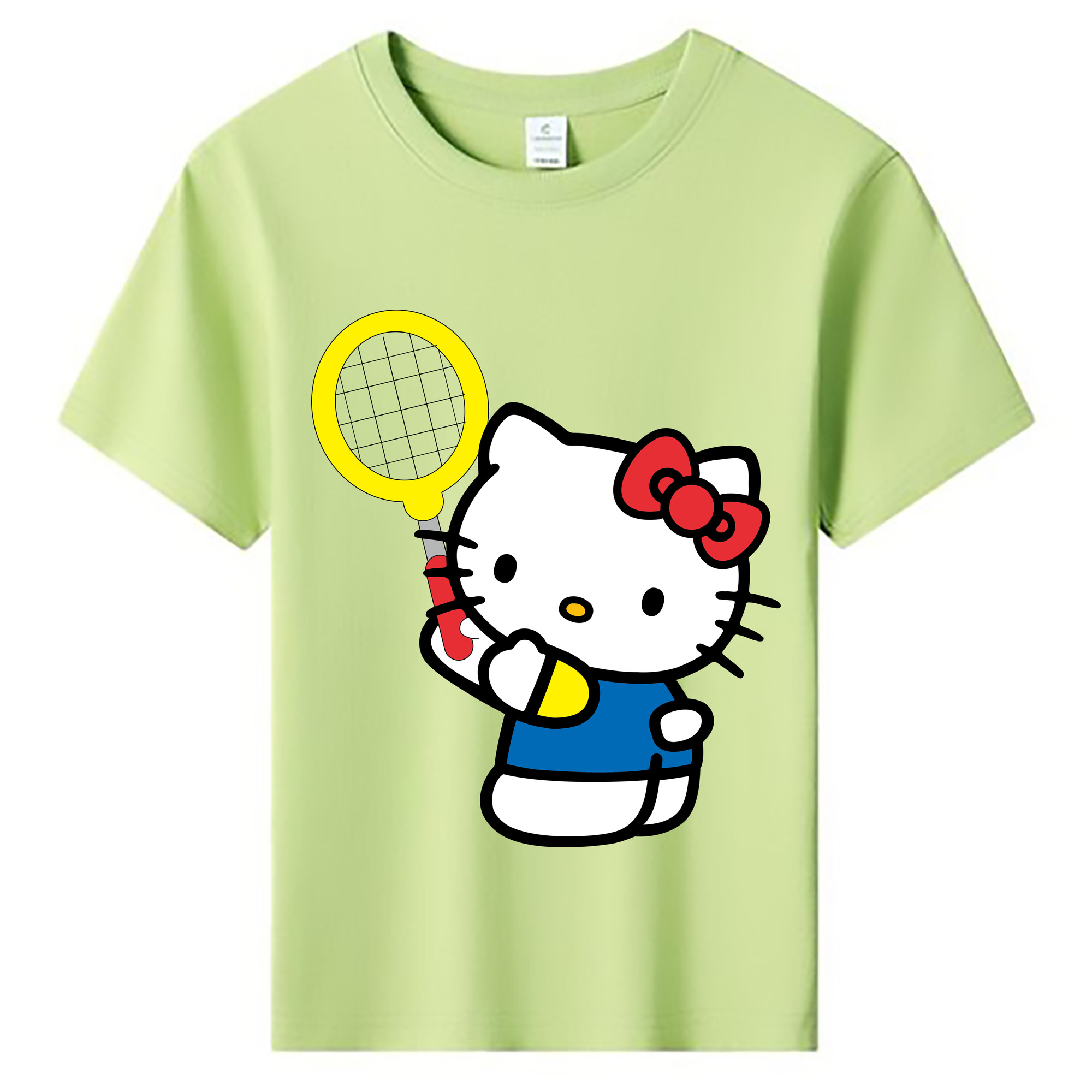 （画像用） Hello Kitty ハローキティ 綿100％キッズTシャツ（フロントプリント）
